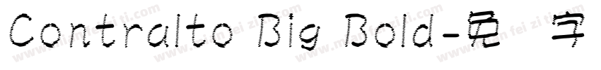 Contralto Big Bold字体转换